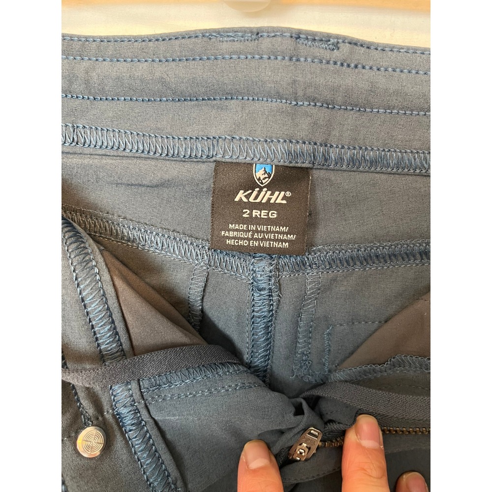 Kuhl Splash Roll Up Hiking Pants 2 Blue Grey Gorpcore Utility Cargo Low Rise - Picture 6 of 13